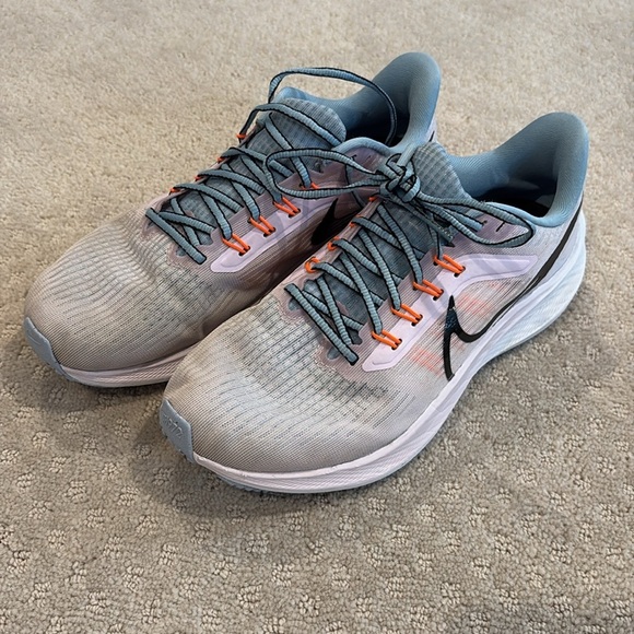 Nike womens Pegasus 39 Running size 8 violet orange shoes sneakers - Picture 1 of 15
